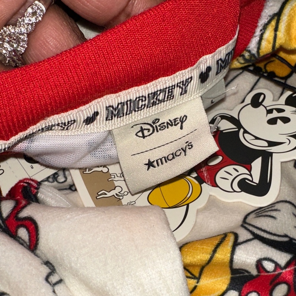 Disney Mickey Mouse Men's Float Crew Pajama Set - Red, Yellow, Black - Picture 2 of 6